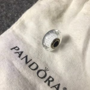 Clear Glass Murano Pandora Charm
